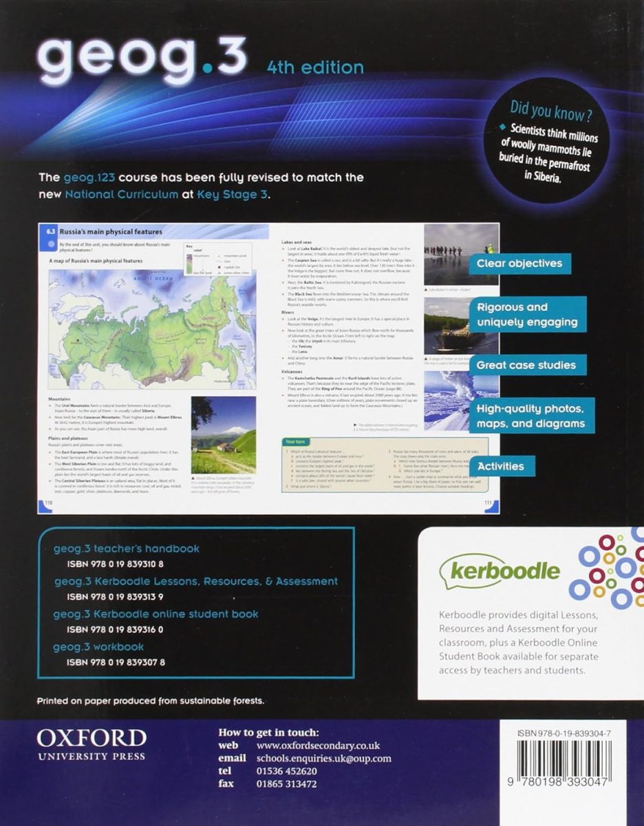 3º ESO GEOGRAPHY FOR KEY STAGE 3: STUDENT´S BOOK (4TH REV. ED.)9780198393047 OXFORD UNIVERSITY PRESS 2015 (USADO) - Imagen 2