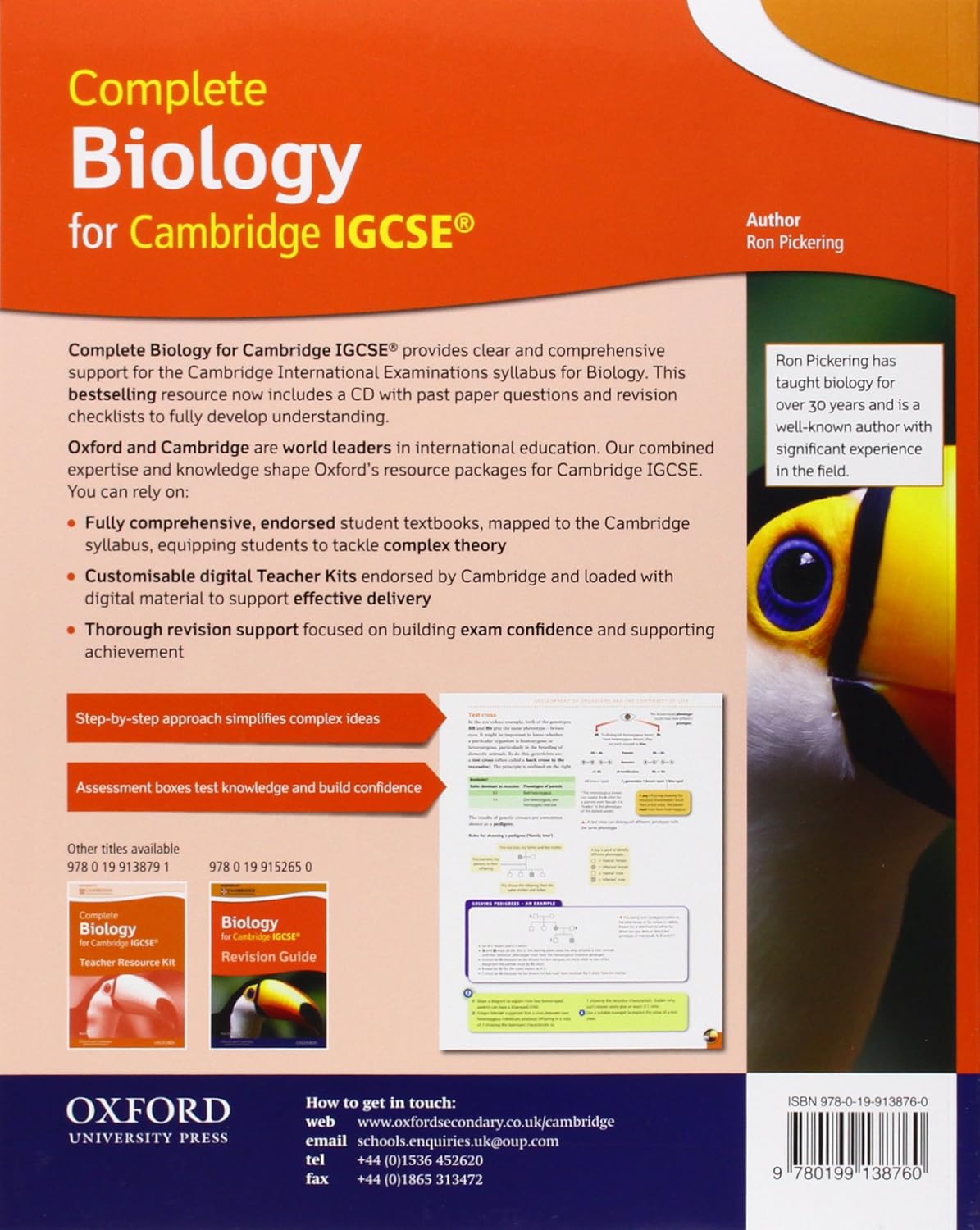 COMPLETE BIOLOGY FOR CAMBRIDGE IGCSE. CON ESPANSIONE ONLINE. PER LE SCUOLE SUPERIORI 9780199138760 OXFORD 2011 (USADO) - Imagen 2