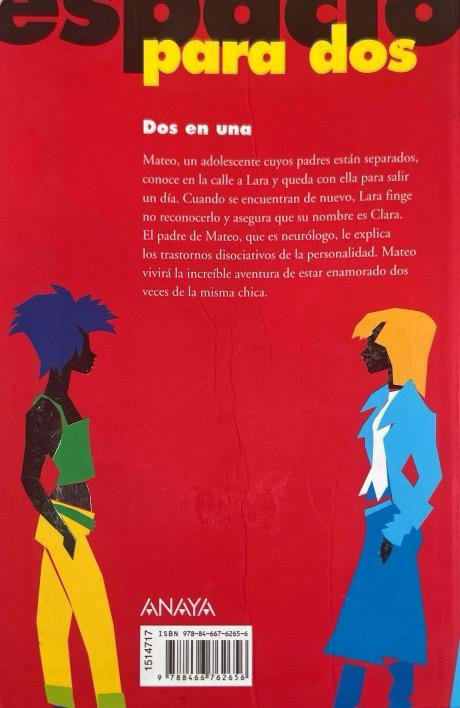 DOS EN UNA -ESPACIO PARA DOS- MARTIN CASARIEGO CORDOBA 9788466762656 ANAYA 2007 (USADO) - Imagen 2