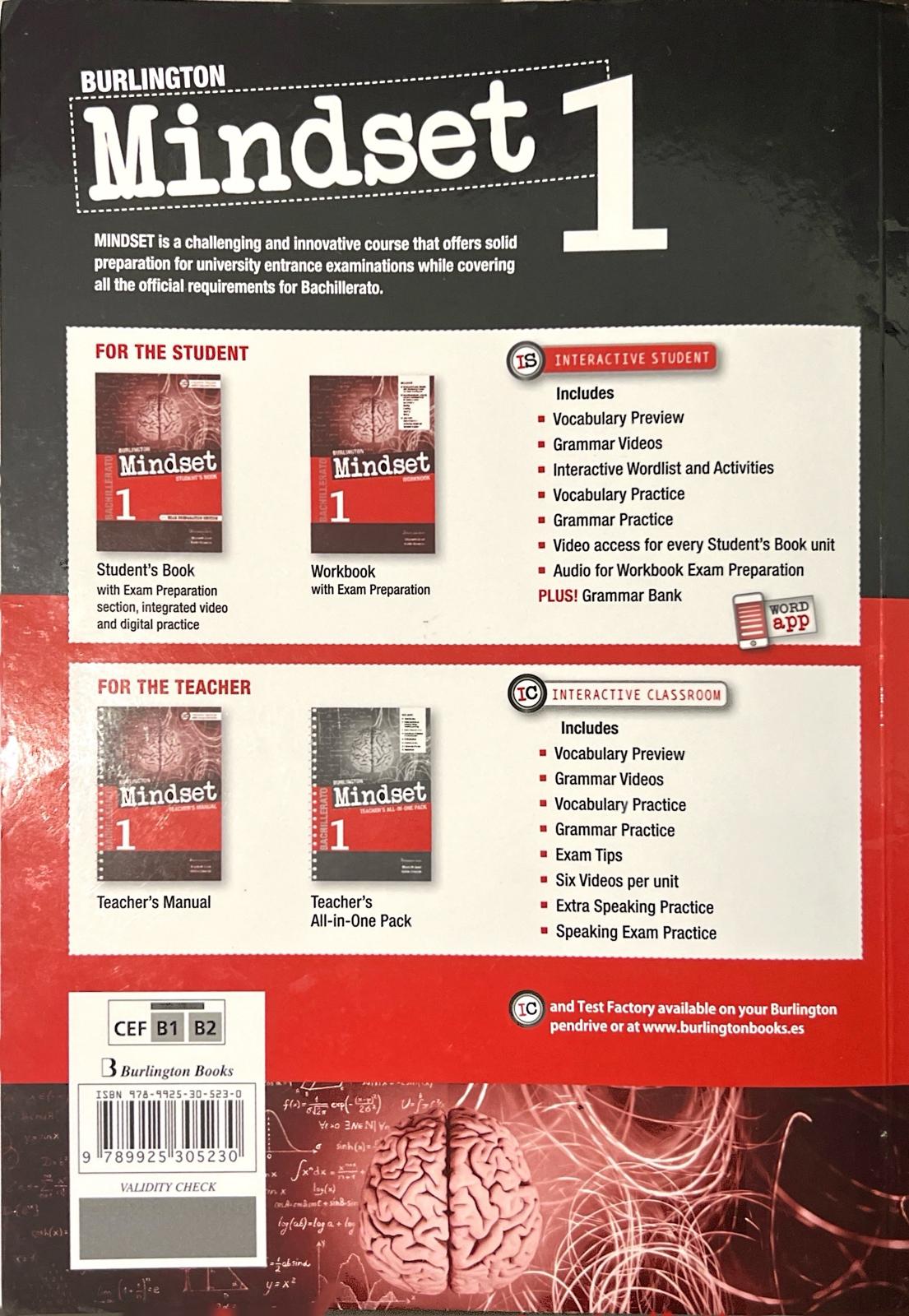 1º BACHILLERATO MINDSET WORKBOOK 9789925305230 BURLINGTON BOOKS 2020 (NUEVO) - Imagen 2