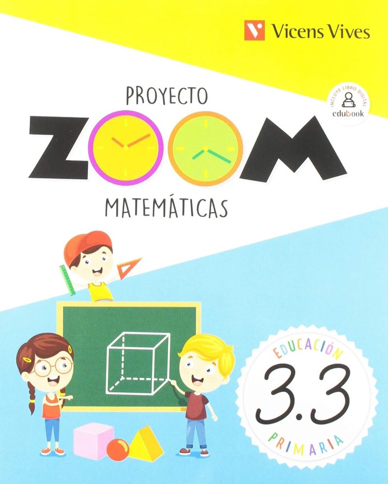 3º PRIMARIA MATEMATICAS TRIMESTRAL (3.1/3.2/3.3) PROYECTO ZOOM 9788468258874 VICENS-VIVES 2019 (USADO) - Imagen 3