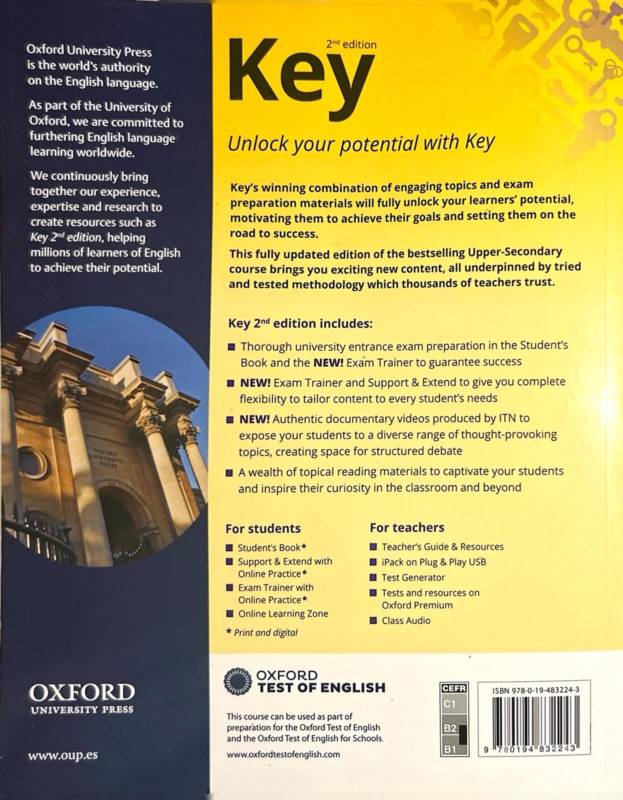 1º BACHILLERATO KEY TO 1 SUPPORT AND EXTEND 2ED 9780194832243 OXFORD UNIVERSITY PRESS 2021 (NUEVO) - Imagen 2