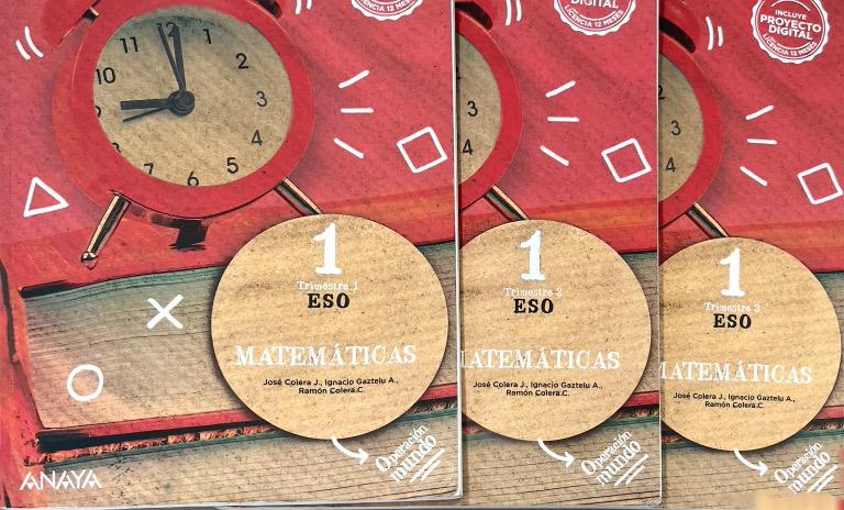 1º ESO MATEMÁTICAS TRIMESTRAL PROYECTO OPERACIÓN MUNDO 9788414305287 ANAYA 2022 (NUEVO)