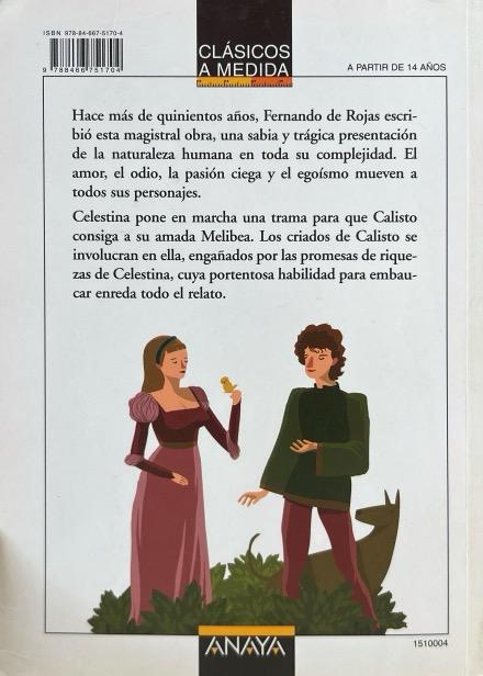 LA CELESTINA-CLASICOS A MEDIDA -FERNANDO DE ROJAS 9788466751704 ANAYA 2006 (NUEVO) - Imagen 2