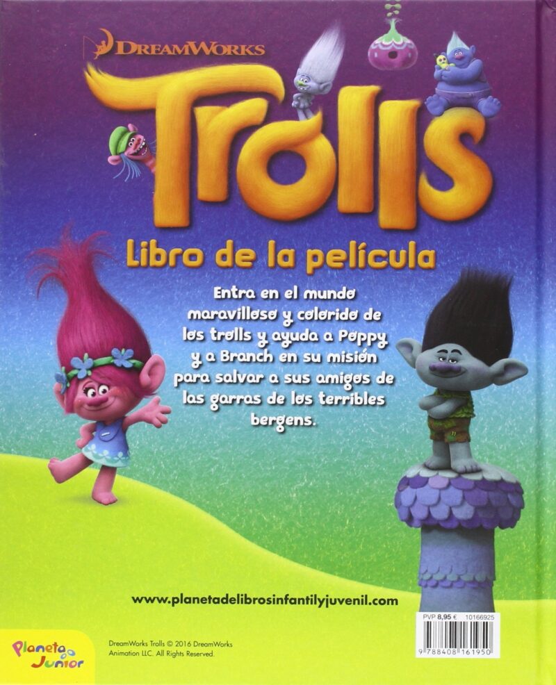 TROLLS. LIBRO DE LA PELICULA- 9788408161950 PLANETA 2016 (USADO) - Imagen 2