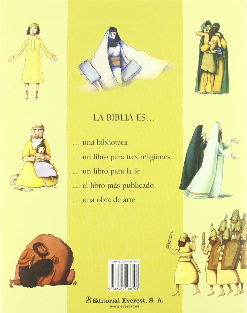 La Biblia Infantil Ilustrada Roberto BrunellÍ 9788424186708 Everest 2003 Usado D 