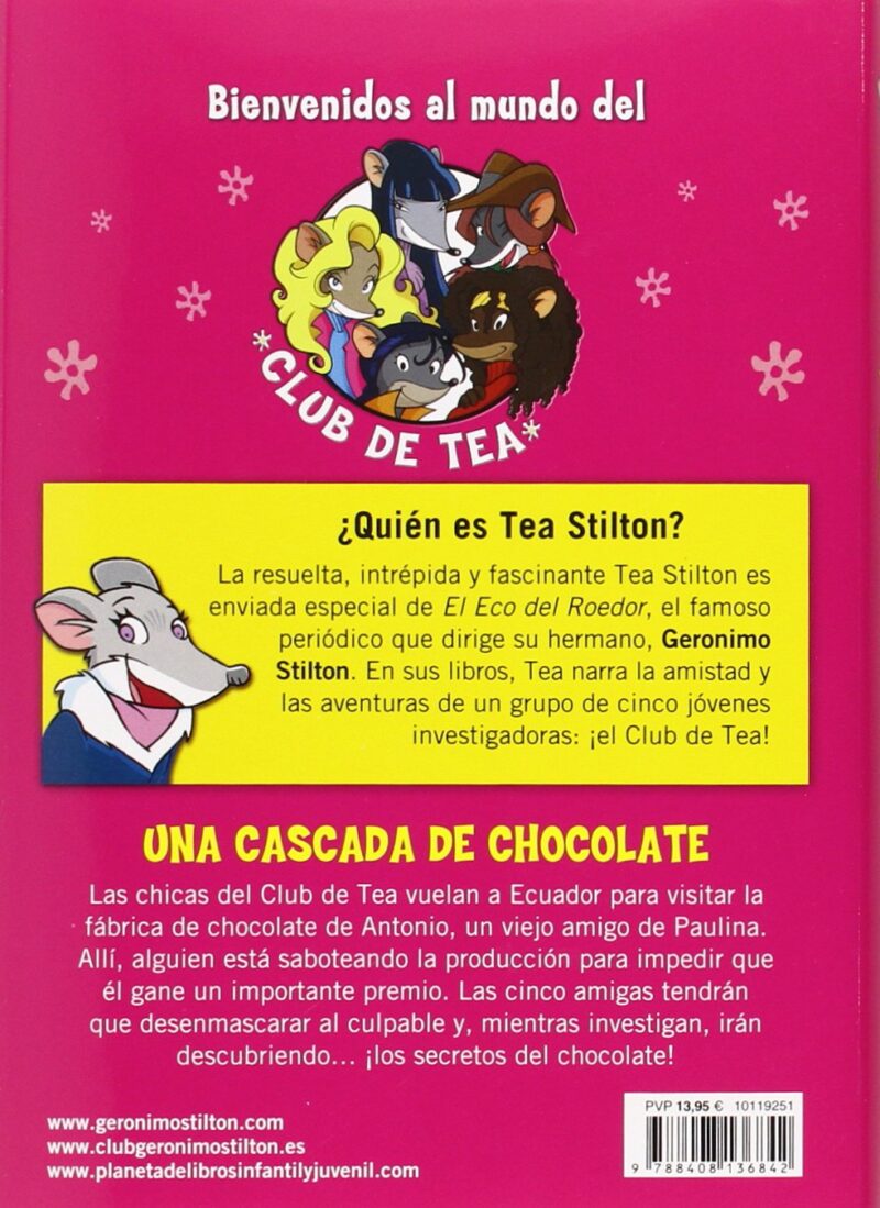 TEA STILTON N.º 19: UNA CASCADA DE CHOCOLATE 9788408136842 DESTINO 2009 (USADO) - Imagen 2