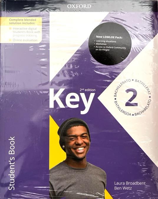 2º BACHILLERATO KEY TO 2 STUDENT´S BOOK LOMLOE 9780190551612 OXFORD UNIVERSITY PRESS 2023 (NUEVO)