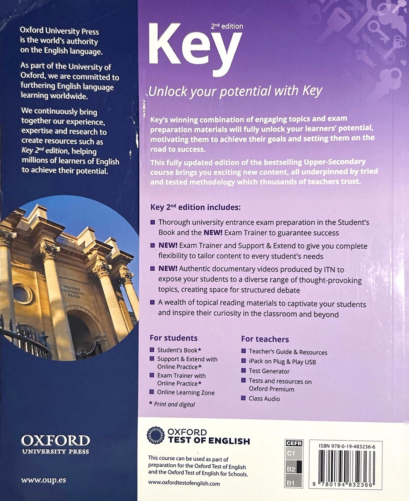 2º BACHILLERATO KEY TO 2 SUPPORT AND EXTEND 2EDPACK 9780194832366 OXFORD UNIVERSITY PRESS 2022 (NUEVO) - Imagen 2