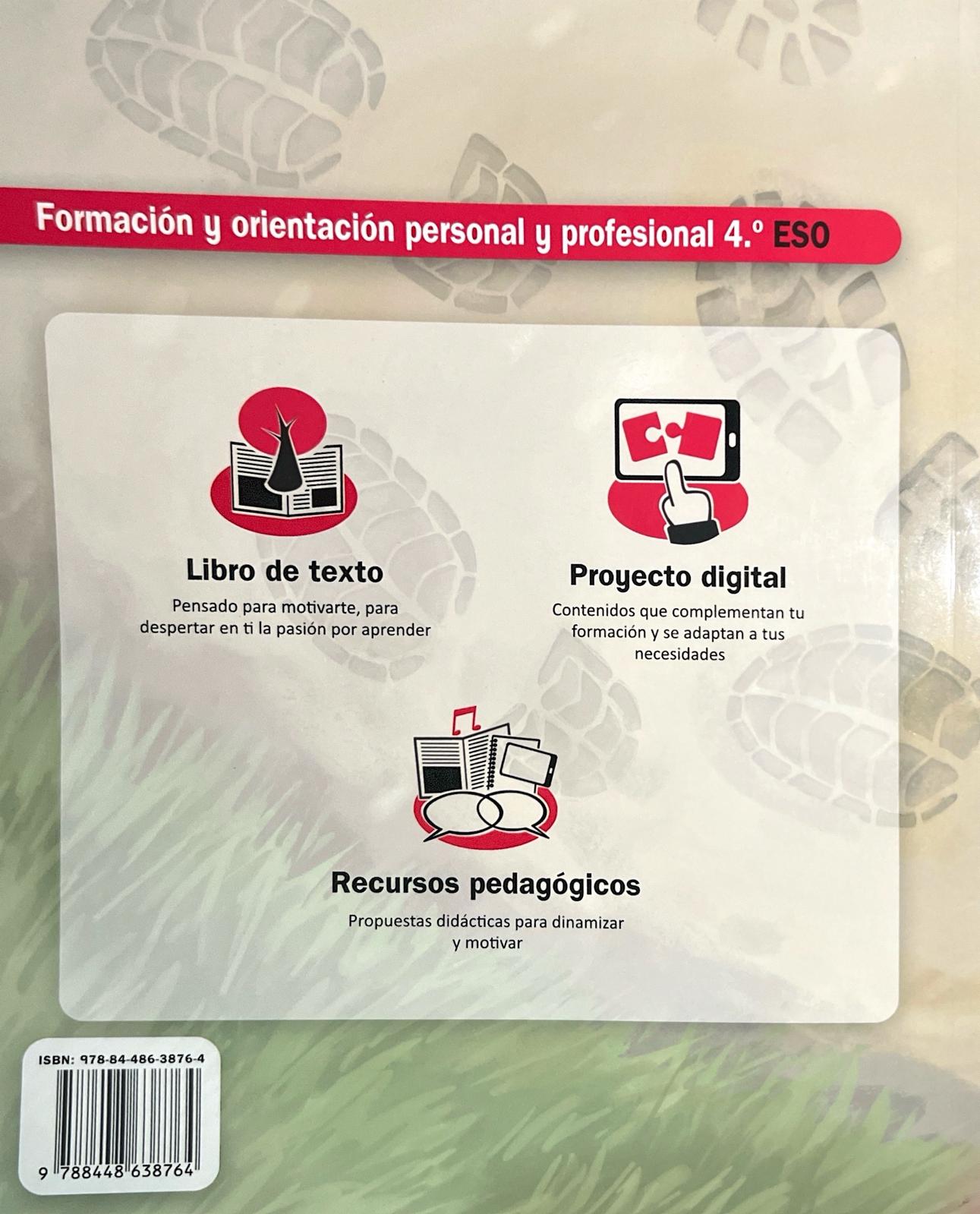 4º ESO FORMACIÓN Y ORIENTACIÓN PERSONAL Y PROFESIONAL 9788448638764 MCGRAW-HILL 2023 (USADO) - Imagen 2