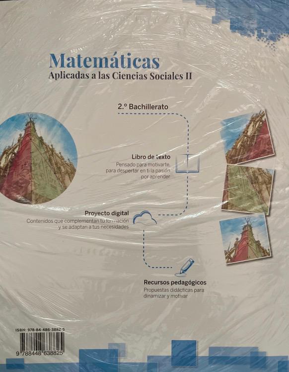 2º Bachillerato MatemÁticas Aplicadas A Las Ciencias Sociales Ii Lomloe 9788448638825 Mcgraw 4445