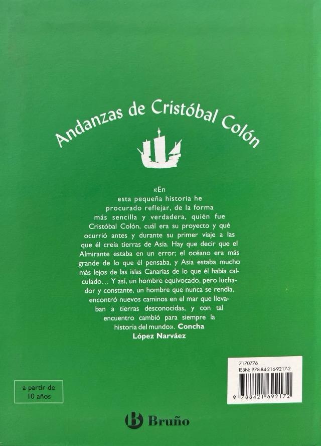 ANDANZAS DE CRISTOBAL COLON:-CONCHA LOPEZ NARVAEZ 9788421692172 BRUÑO 2006 (NUEVO) - Imagen 4