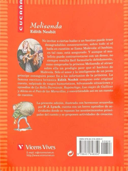 MELISENDA:-COLECCIÓN CUCAÑA N.º 04 EDITH NESBIT 9788431648350 VICENS-VIVES 2007 (USADO) - Imagen 2