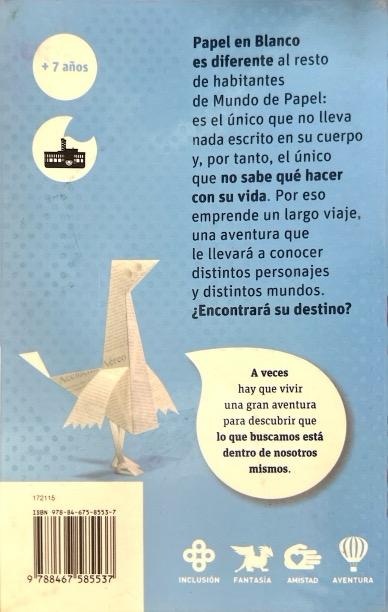 PAPEL EN BLANCO:-EL BARCO DE VAPOR SERIE AZUL:-N.º 162 JOSU DIAZ GARCIA 9788467585537 SM 2017 (USADO) - Imagen 2