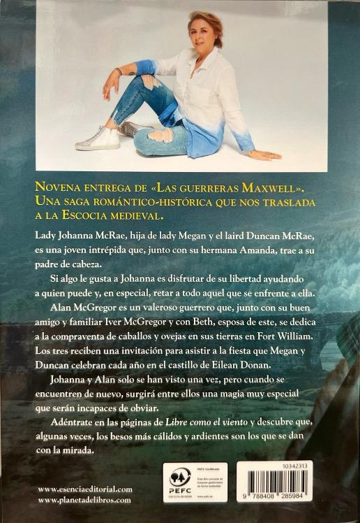 LAS GUERRERAS MAXWELL N.º 9. LIBRE COMO EL VIENTO:-MEGAN MAXWELL 9788408285984 ESENCIA 2024 (NUEVO) - Imagen 2
