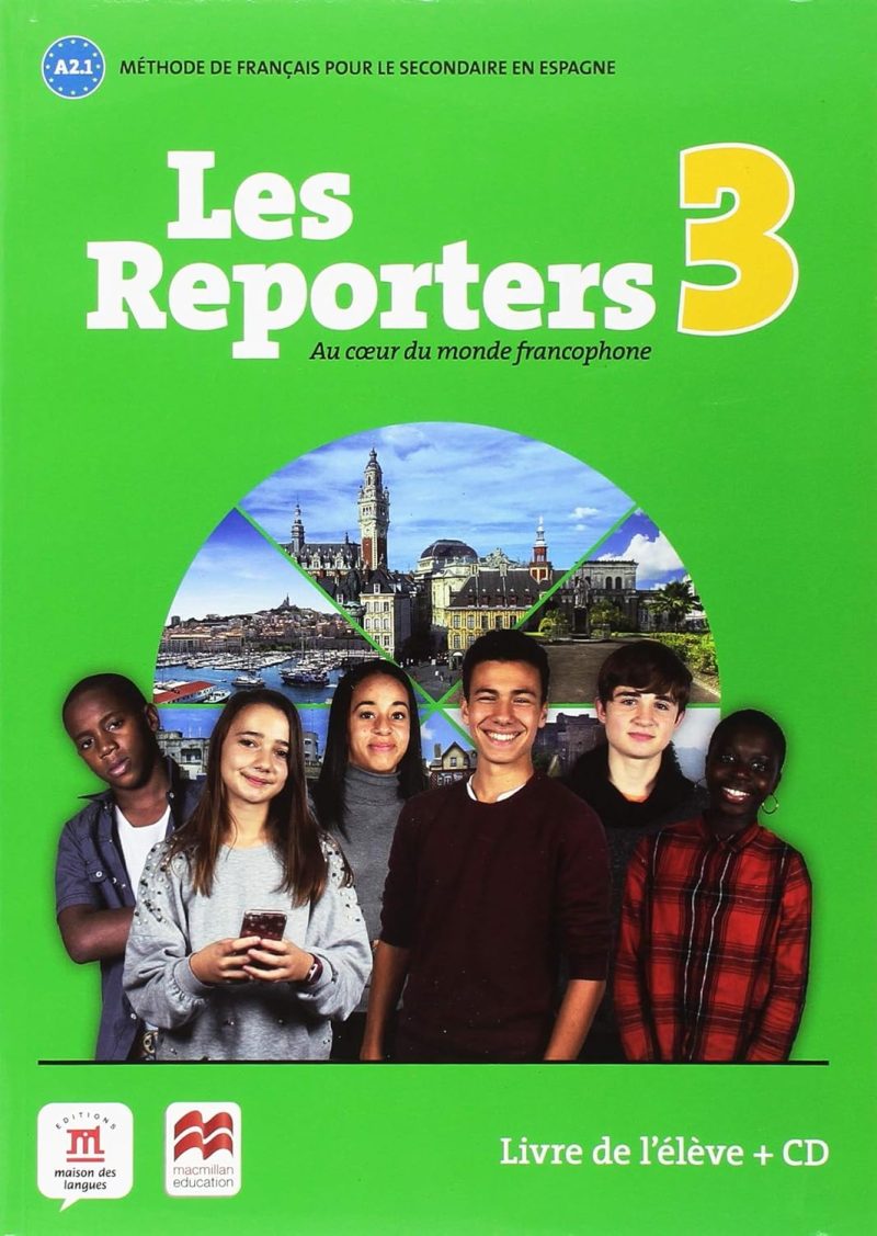 3º ESO LES REPORTERS LIVRE DE L ELÈVE A2.1 METHODE DE FRANÇAIS 9788417260194 DIFUSION CENTRO DE INVESTIGACION 2018 (USADO)