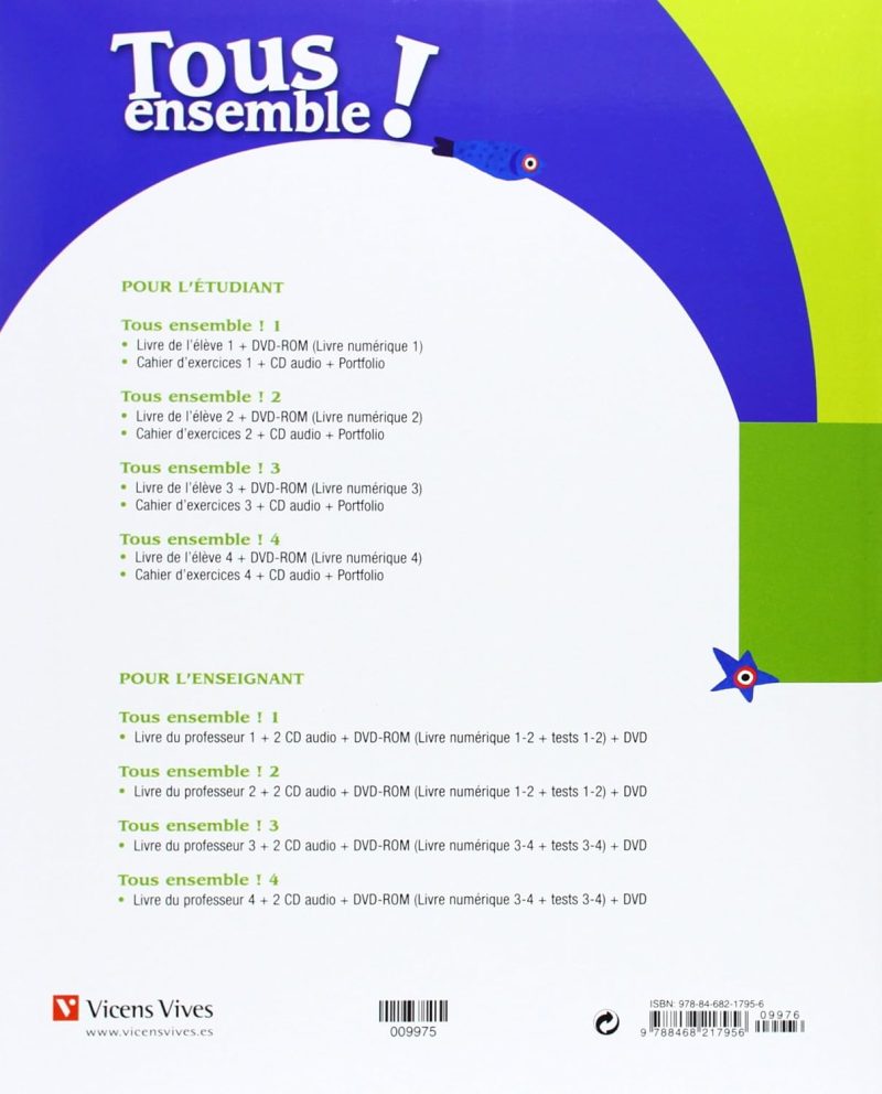 4º ESO TOUS ENSEMBLE ! 4 CAHIER D EXERCICES+CD MÉTHODE DE FRANÇAIS 9788468217956 VICENS-VIVES 2013 (USADO) - Imagen 2