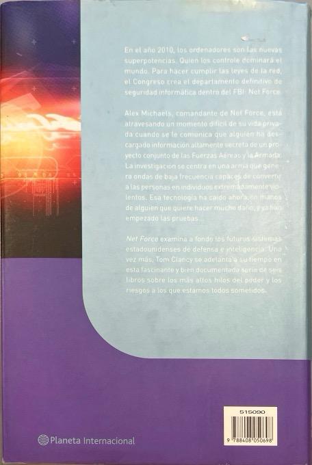 NET FORCE. AL LIMITE:-TOM CLANCY 9788408050698 PLANETA 2004 (USADO) - Imagen 2