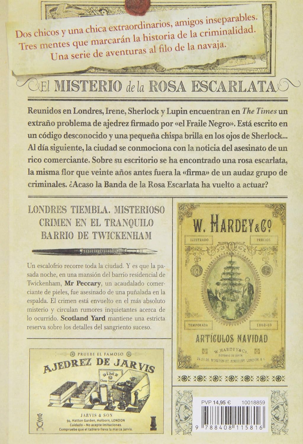 SHERLOCK, LUPIN Y YO N.º 03: EL MISTERIO DE LA ROSA ESCARLATA:- IRENE ADLER 9788408115816 DESTINO 2013 (USADO) - Imagen 2