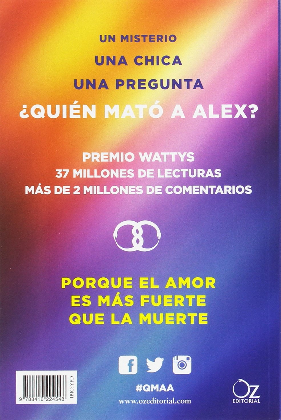QUIEN MATO A ALEX?: EL MISTERIO QUE NOS UNE:- JANETH G.S. 9788416224548 OZ EDITORIAL 2017 (USADO) - Imagen 2
