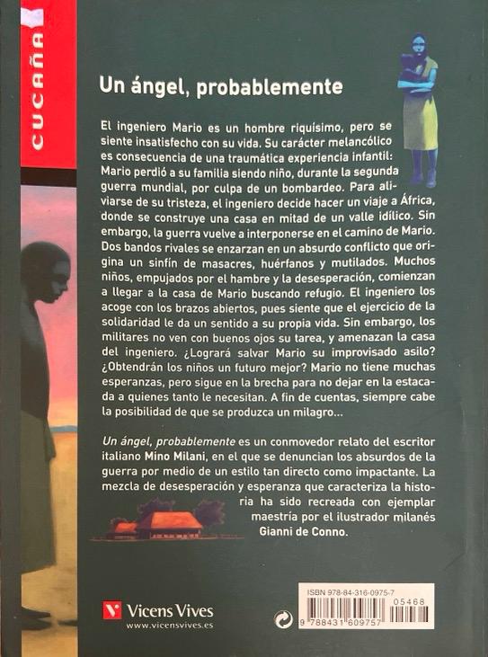 UN ANGEL PROBABLEMENTE- CUCAÑA N.º 37 :-MINO MILANI 9788431609757 VICENS-VIVES 2015 (USADO) - Imagen 4