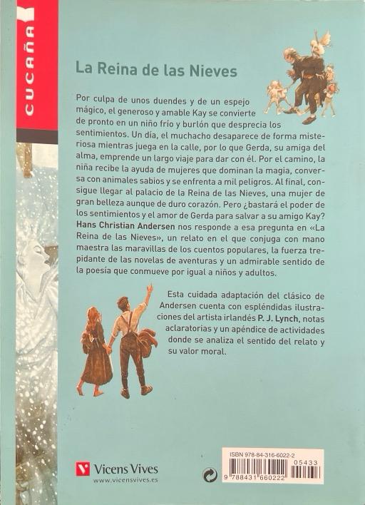 LA REINA DE LAS NIEVES:-COLECCIÓN CUCAÑA N.º 16 :-HANS CHRISTIAN ANDERSEN 9788431660222 VICENS-VIVES 2013 (USADO) - Imagen 2