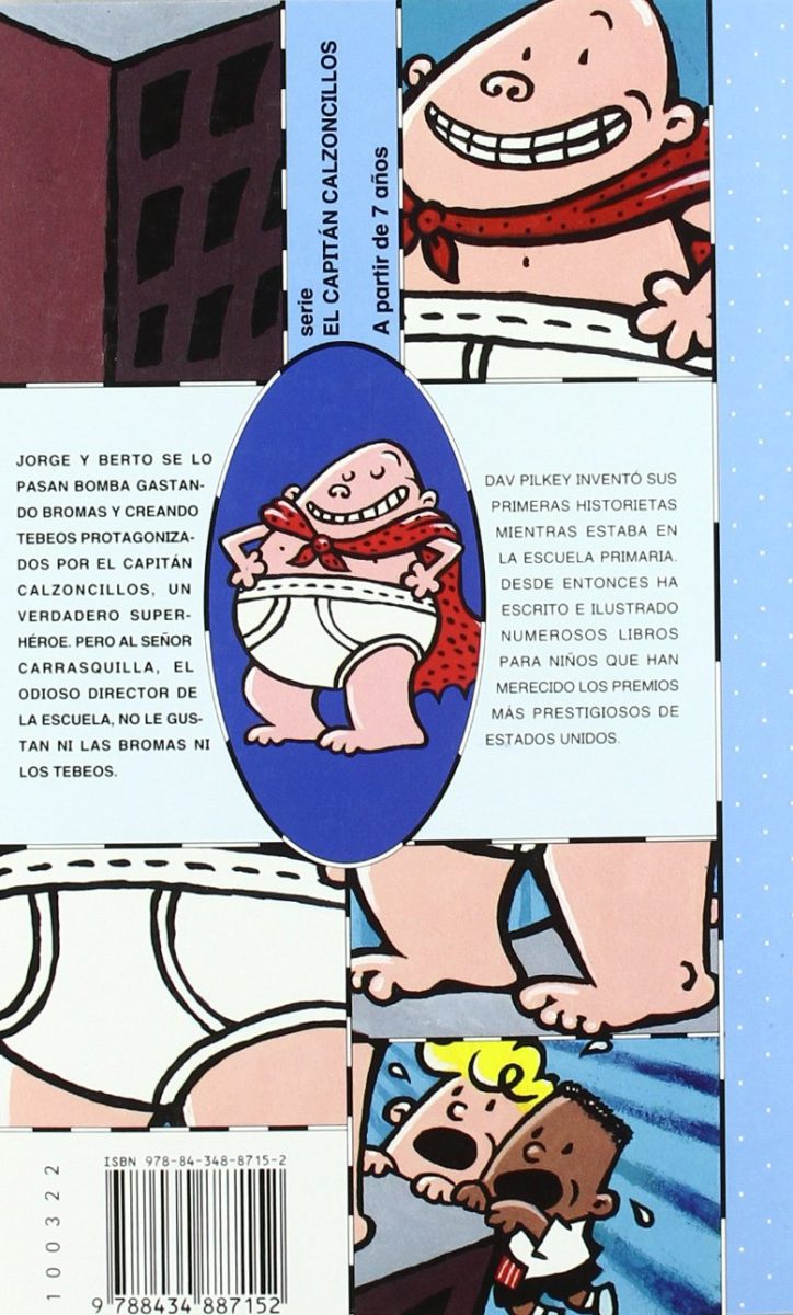LAS AVENTURAS DEL CAPITAN CALZONCILLOS:-SERIE EL CAPITAN CALZONCILLOS N.º 01:-DAV PILKEY 9788434887152 SM 2002 (USADO) - Imagen 2