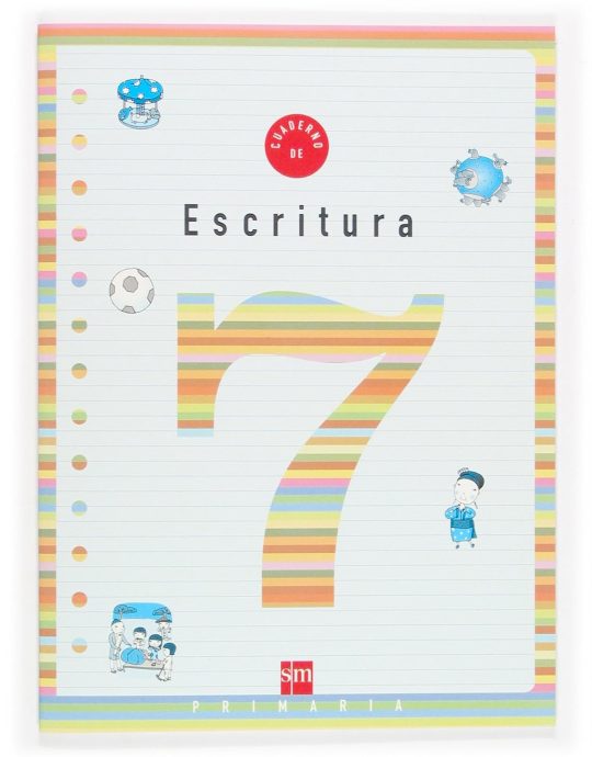 3º PRIMARIA CUADERNO DE ESCRITURA N.º 07 :-CASTELLANO 9788434898691 EDICIONES SM 2005 (NUEVO)