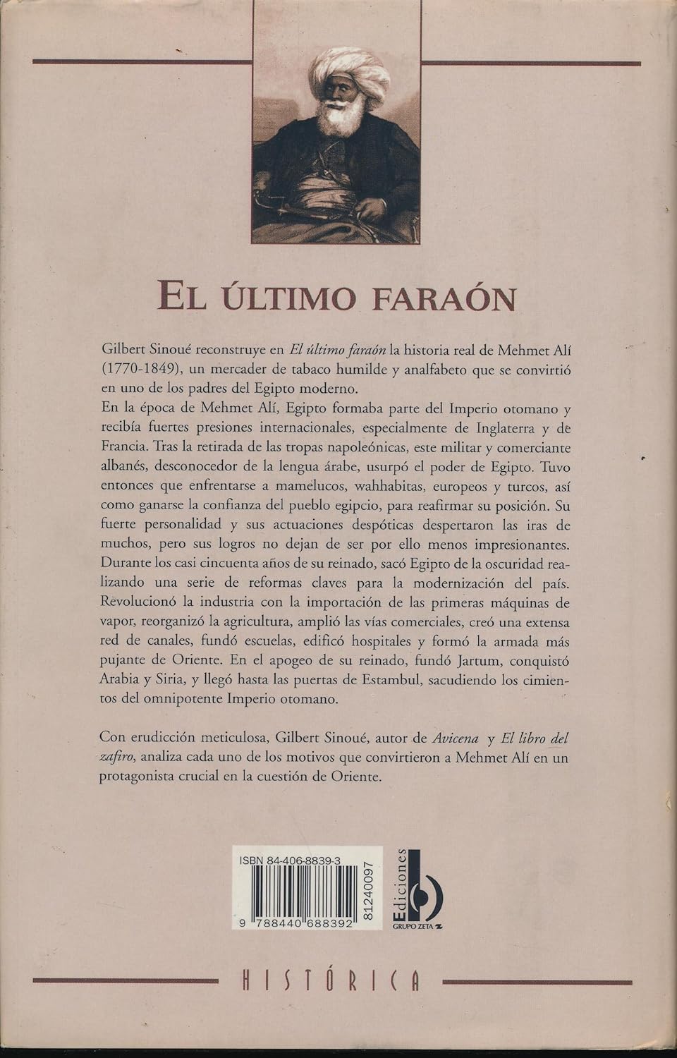EL ULTIMO FARAON:-GILBERT SINOUE 9788440688392 EDICIONES B 1998 (USADO) - Imagen 2