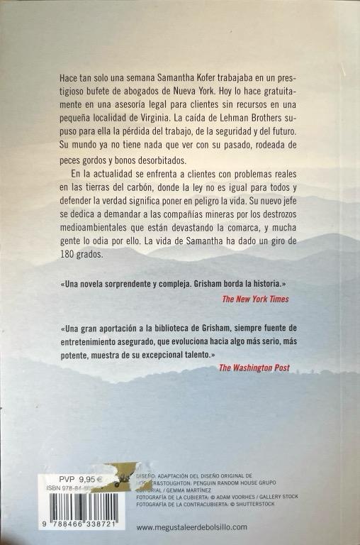 EL SECRETO DE GRAY MOUNTAIN:-JOHN GRISHAM 9788466338721 DEBOLSILLO 2017 (USADO) - Imagen 2