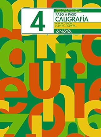 3º PRIMARIA CUADERNO DE CALIGRAFIA N.º 04 :- PASO A PASO 9788466717526 ANAYA 2003 (NUEVO)