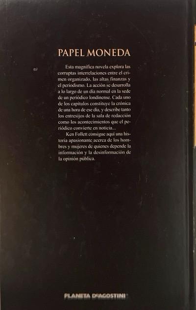 PAPEL MONEDA:-BIBLIOTECA KEN FOLLETT 9788467440591 PLANETA DeAGOSTINI 2001 (USADO) - Imagen 2