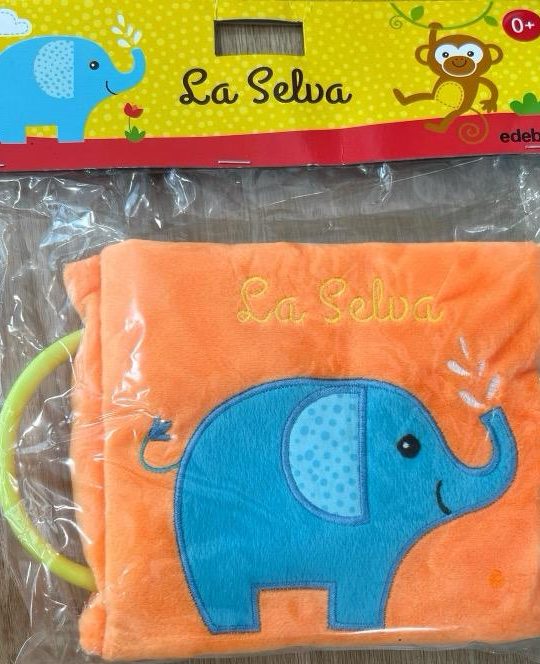 LIBRO DE LA SELVA PARA BEBÉS DE TELA CON ASA:- 9788468340555 EDEBÉ 2019 (NUEVO)