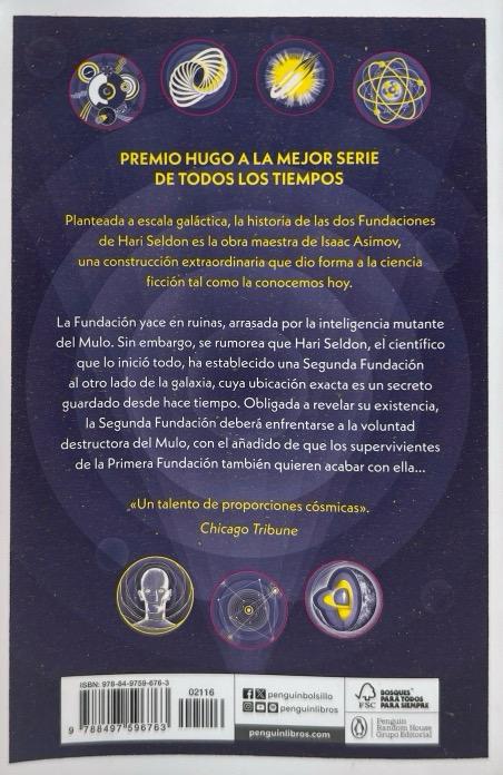 SEGUNDA FUNDACION:-ISAAC ASIMOV 9788497596763 DEBOLSILLO 2003 (NUEVO) - Imagen 2