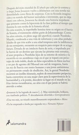 LA ANALFABETA QUE ERA UN GENIO DE LOS NÚMEROS:-JONAS JONASSON 9788498385724 SALAMANDRA 2014 (USADO) - Imagen 2