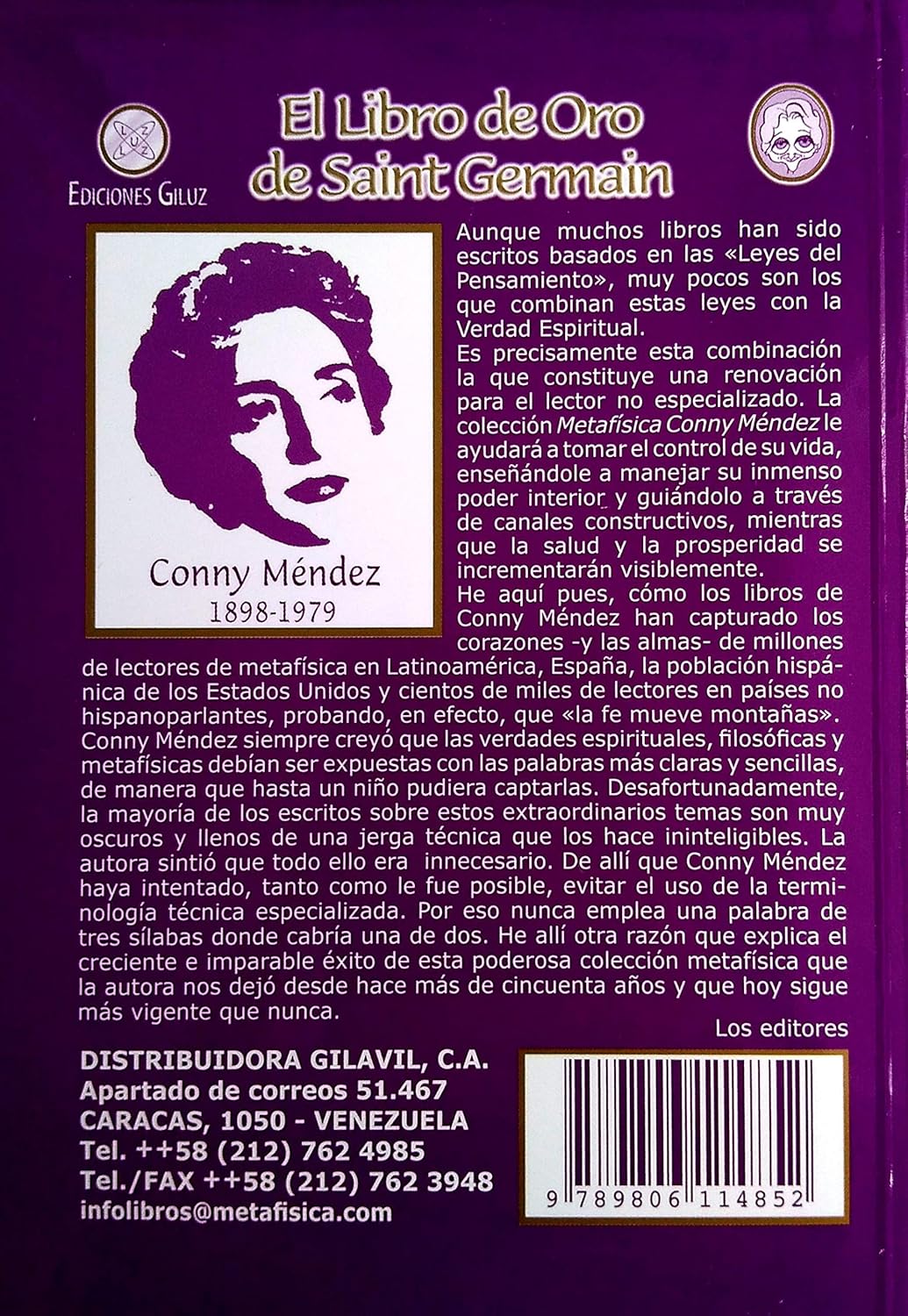 EL LIBRO DE ORO DE SAINT GERMAIN:-CONNY MENDEZ 9789806114852 GILUZ 2016 (NUEVO) - Imagen 2