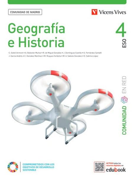 4º ESO GEOGRAFIA E HISTORIA PROYECTO COMUNIDAD EN RED MADRID 9788411937764 VICENS-VIVES 2024 (NUEVO)