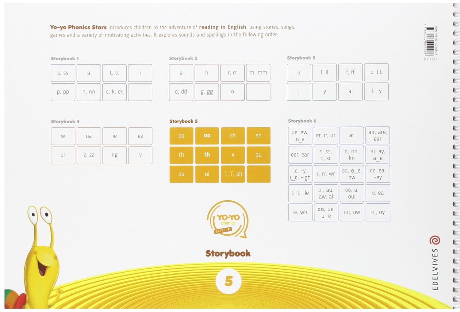 INFANTIL 5 AÑOS PACK STORYBOOK 5 YOYO PHONICS 9788414002568 EDELVIVES 2016 (NUEVO) - Imagen 5