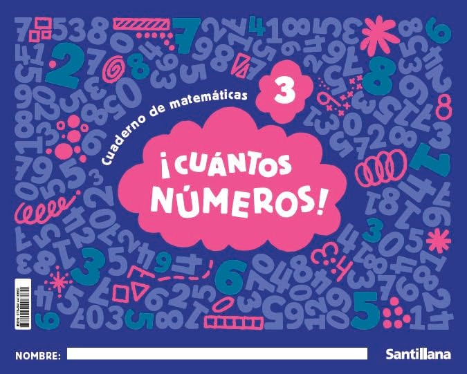 INFANTIL 4 AÑOS! CUÁNTOS NÚMEROS! NIVEL 3 CUADERNO DE MATEMÁTICAS 9788414416860 SANTILLANA 2025 (NUEVO)