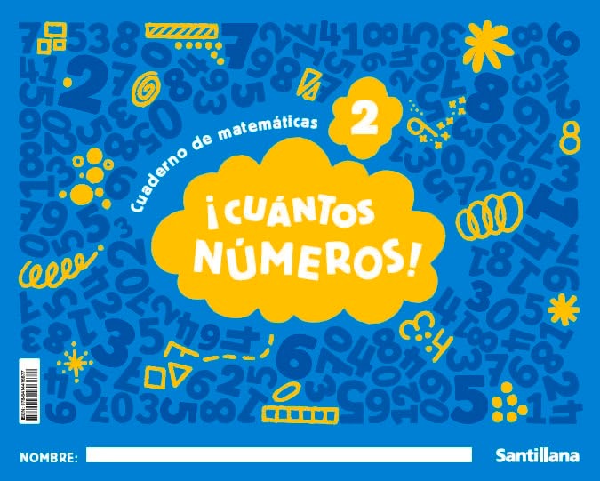 INFANTIL 3 AÑOS! CUÁNTOS NÚMEROS! NIVEL 2 CUADERNO 9788414416877 SANTILLANA 2025 (NUEVO)