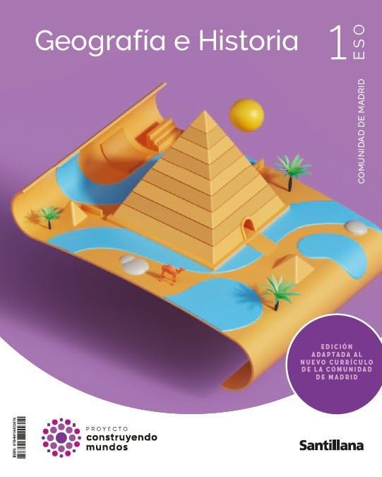1º ESO GEOGRAFÍA E HISTORIA PROYECTO CONSTRUYENDO MUNDOS 9788414420614 SANTILLANA 2024 (NUEVO)