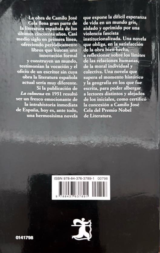 LA COLMENA:-CATEDRA LETRAS HISPÁNICAS N.º 837:-CAMILO JOSÉ CELA 9788437637891 CATEDRA 2018 (USADO) - Imagen 2