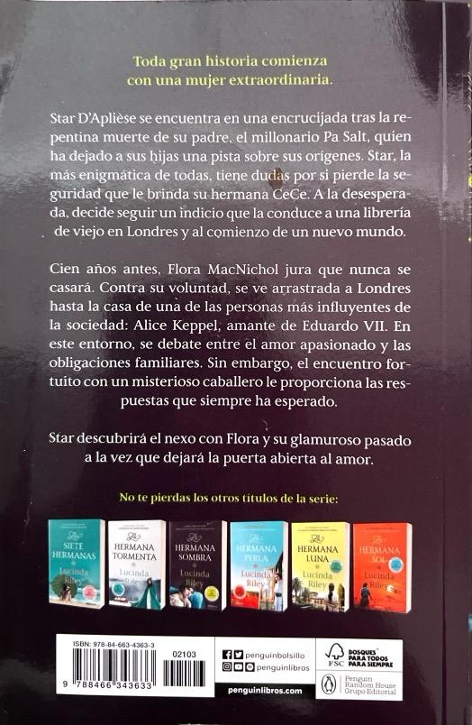 LAS SIETE HERMANAS N.º 03: LA HERMANA SOMBRA-LUCINDA RILEY 9788466343633 DEBOLSILLO 2019 (NUEVO) - Imagen 2