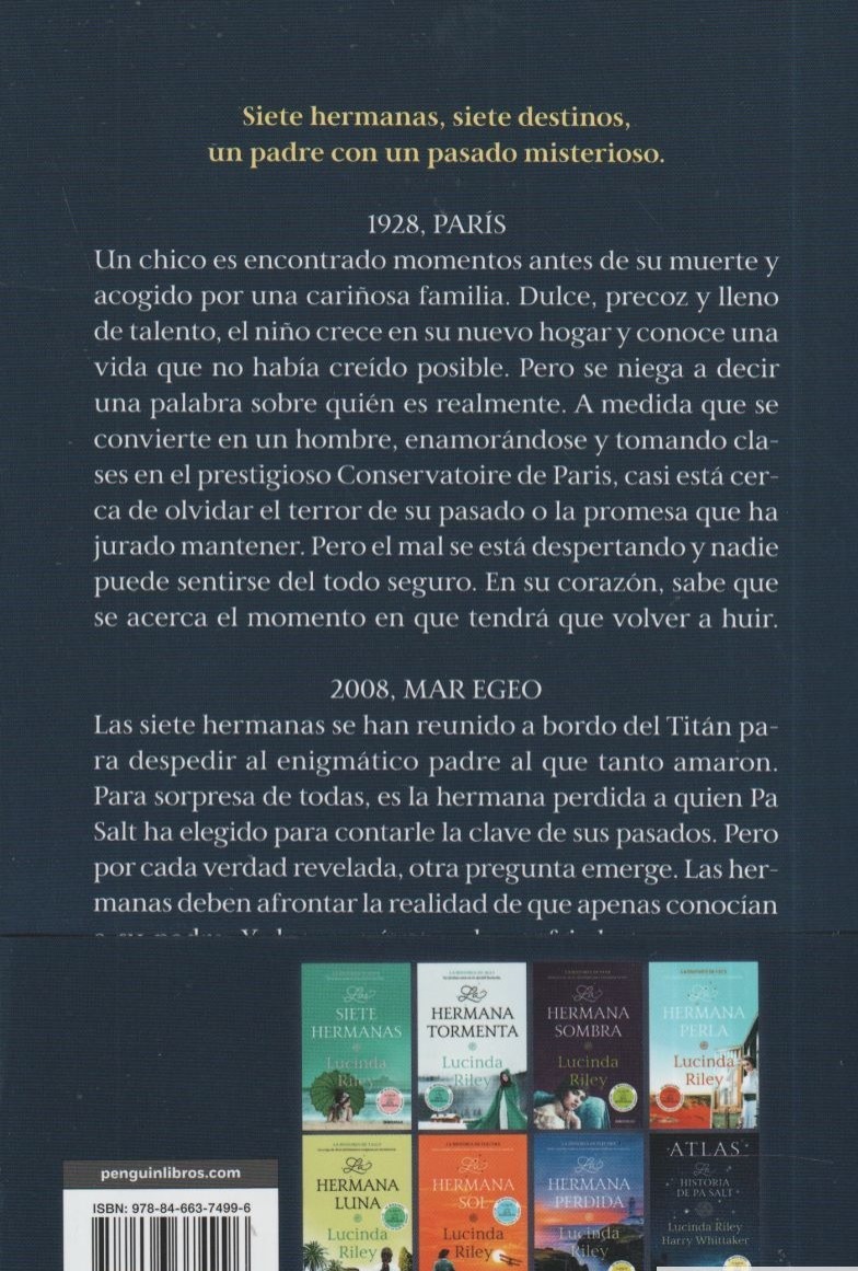 LAS SIETE HERMANAS N.º 8: ATLAS. LA HISTORIA DE PA SALT-LUCINDA RILEY 9788466374996 DEBOLSILLO 2024 (NUEVO) - Imagen 2
