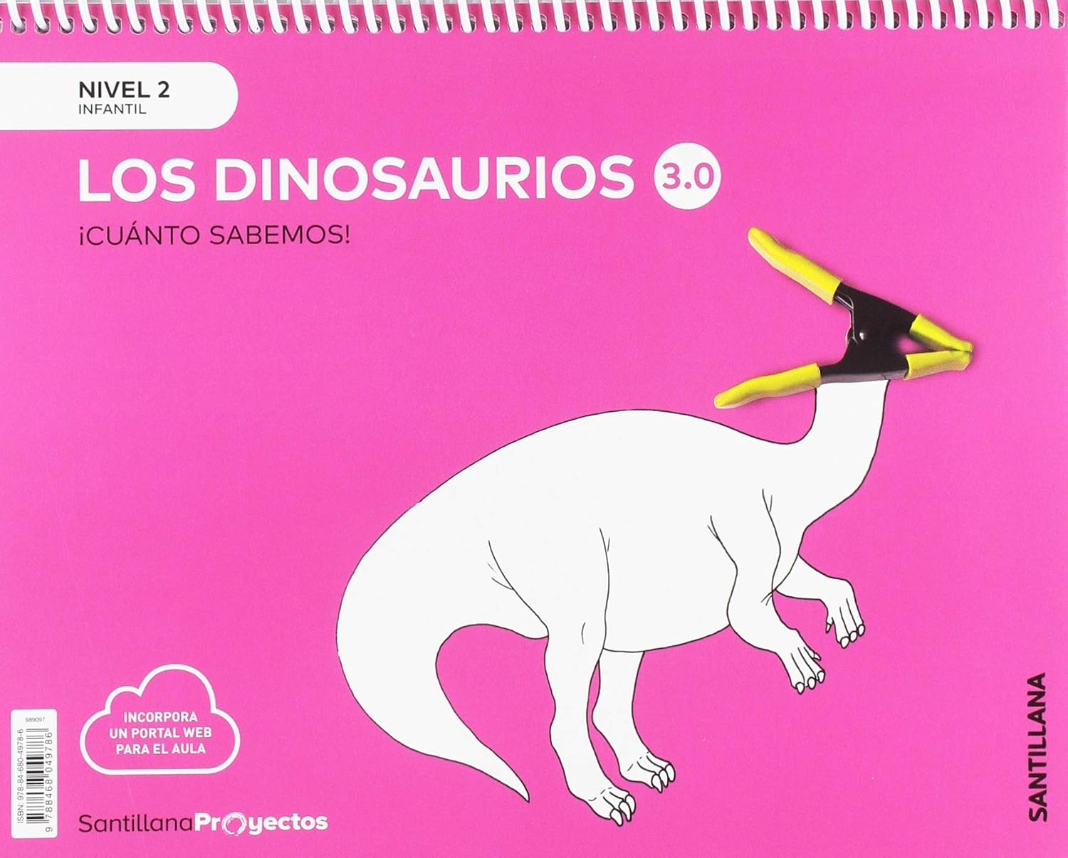 INFANTIL 4 AÑOS DINOSAURIOS 3.0 NIVEL 2 INFANTIL 4 AÑOS SERIE CUÁNTO SABEMOS 9788468049786 SANTILLANA 2019 (NUEVO)