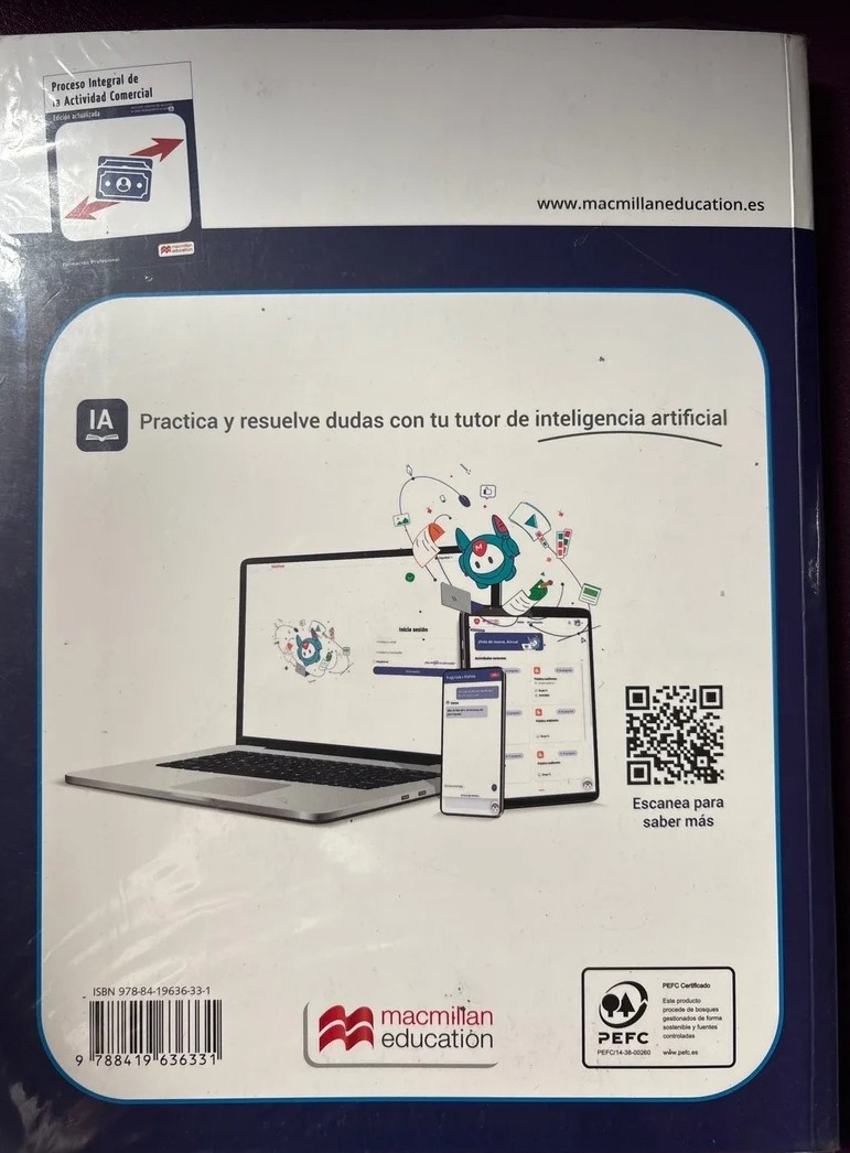PROCESO INTEGRAL ACTIVIDAD COMERCIAL-GRADO SUPERIOR ADMINISTRACIÓN Y FINANZAS 9788419636331 MACMILLAN 2024 (USADO) - Imagen 2
