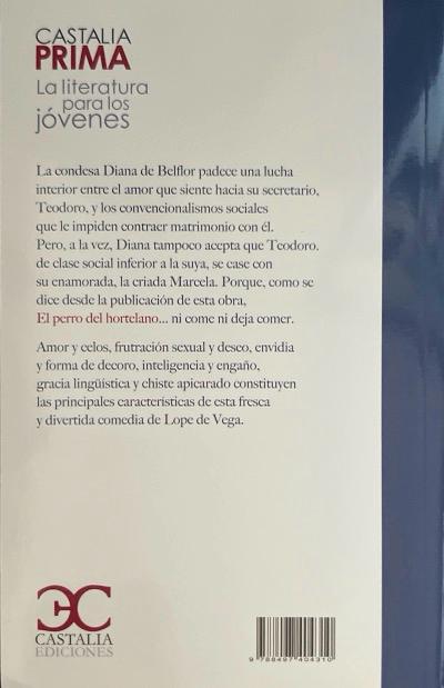 EL PERRO DEL HORTELANO-CASTALIA PRISMA N.º 09:-FELIX LOPE DE VEGA Y CARPIO 9788497404310 CASTALIA 2011(USADO) - Imagen 2