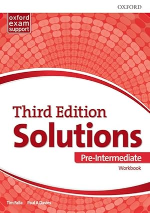 SOLUTIONS PRE-INTERMEDIATE B1 WORKBOOK 9780190541866 OXFORD 2021 (NUEVO)