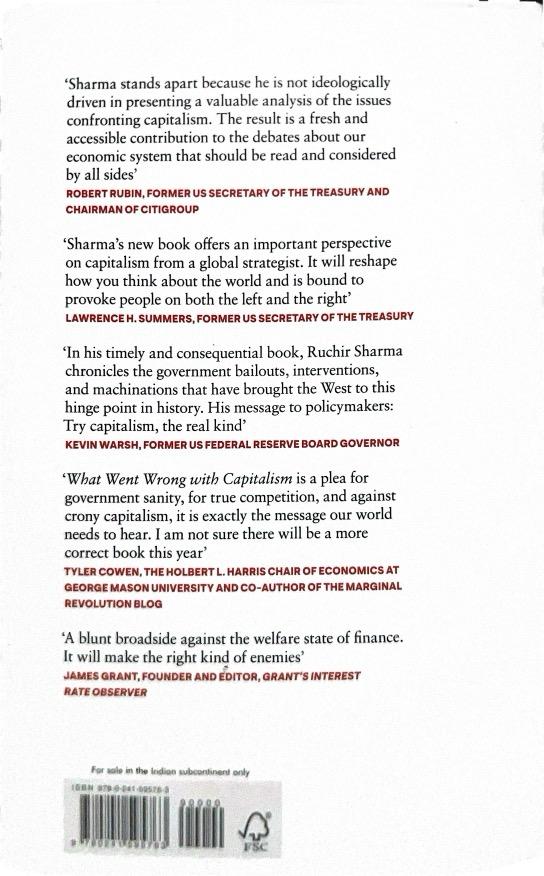 WHAT WENT WRONG WITH CAPITALOSM:-RUCHIR SHARMA 9780241595763 ALLEN LANE 2024 (USADO) - Imagen 2