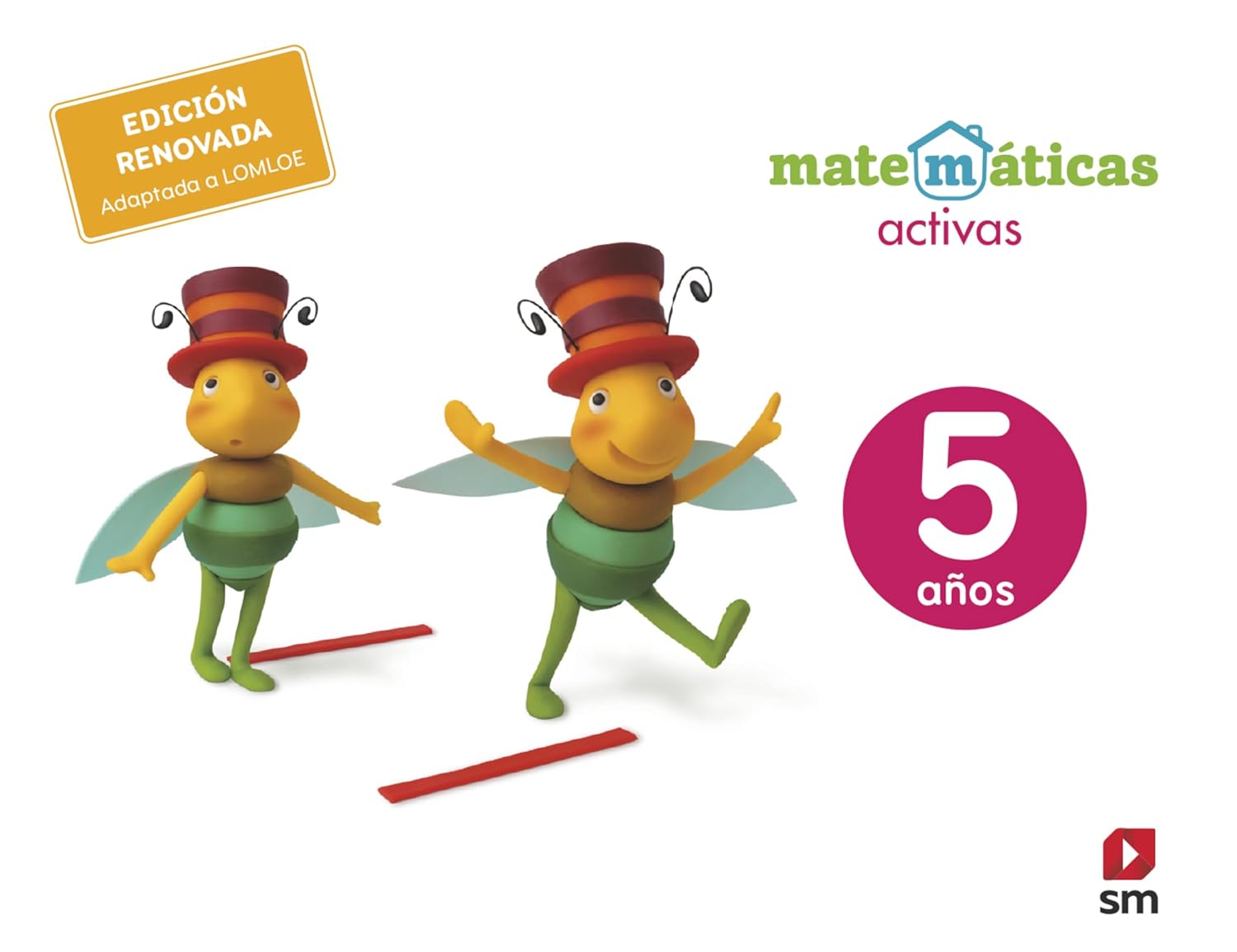 EDUCACIÓN INFANTIL 5 AÑOS MATEMÁTICAS ACTIVAS TERRITORIO NACIONAL 9788411822213 EDICIONES SM 2024 (NUEVO)